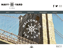 Tablet Screenshot of navyyardfilms.com